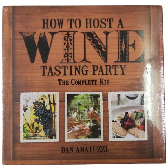 How To Host A Wine Tasting Party Kit by Dan Amatuzzi – Complete Set New - Picture 1 of 4